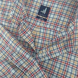 Johnnie O  Men's lightweight  Plaid long sleeve button up shirt size‎ XL